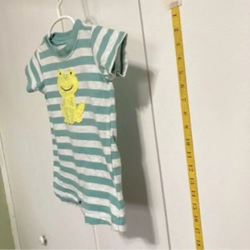 CARTERS Child of Mine Frog Summer Play One Piece Romper Unisex 3 to 6 Months